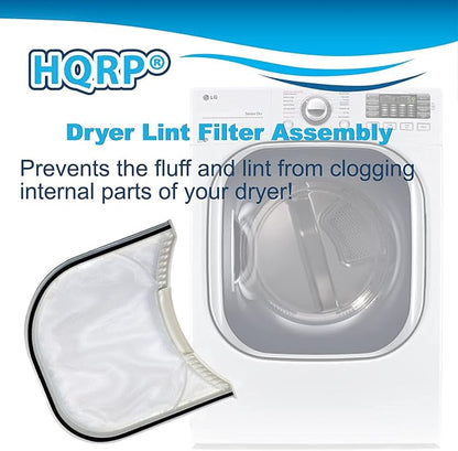 HQRP Dryer Lint Filter Assembly fits LG DLE0332W, DLG1320W Dryers - Image 3