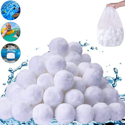 3.1 lbs Pool Filter Balls for Sand Filter, Eco-Friendly Reusable Pool Fiber by Sethvill