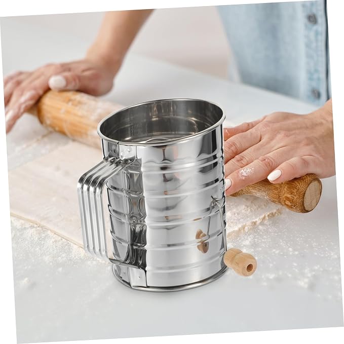 Sifting Strainer Fine Mesh Screen Stainless Steel Powdered Sugar Net - Image 8