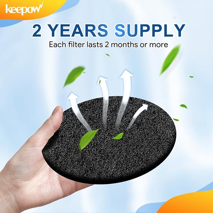 KEEPOW 10 Pack 6.75" Compost Bin Filter Replacement - Image 5