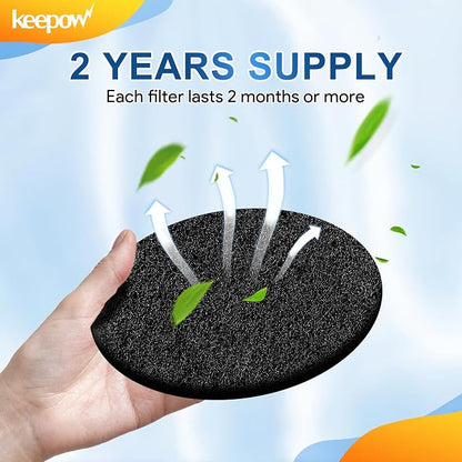 KEEPOW 10 Pack 6.75" Compost Bin Filter Replacement - Image 5
