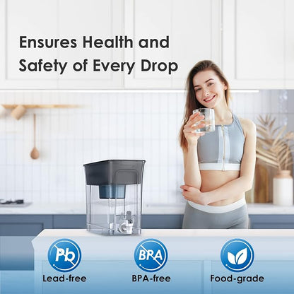 Waterdrop Slim Alkaline Water Filter Dispenser, Large 35-Cup, Up to PH 9.5 - Image 7