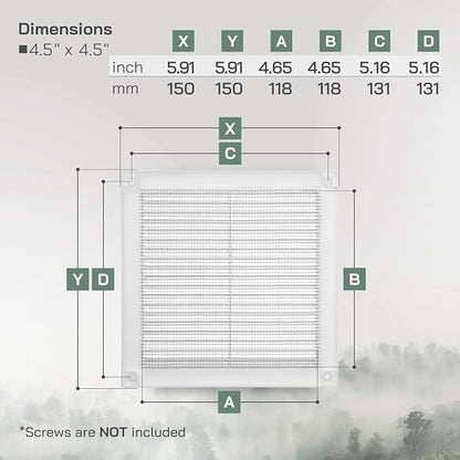 Vent Systems 4.5" x 4.5" Inch - Image 2