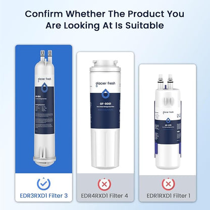 GLACIER FRESH EDR3RXD1 Refrigerator Water Filter, Compatible - Image 2