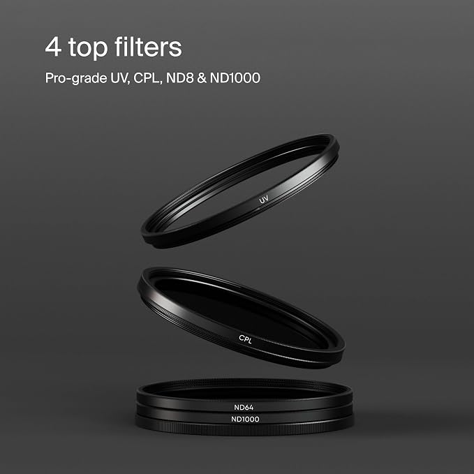 Urth 37mm UV, Circular Polarizing, ND1000 Lens Filter Kit - Image 2