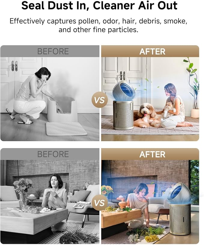 Dreame Smart Air Purifier PM10 for Home Large Room, Cleans 7, 534 ft² in One - Image 4