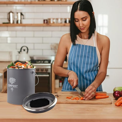Kitchen Countertop Compost Bin, Odor Resistant Indoor Compost Bin - Image 7