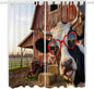 Farm Cows Living Room Curtains 84 Inch Length, Window Curtains Tab Top by Unknown