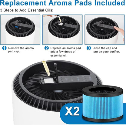 2 Pack MK01 MK06 Air Filter Replacement Compatible - Image 5