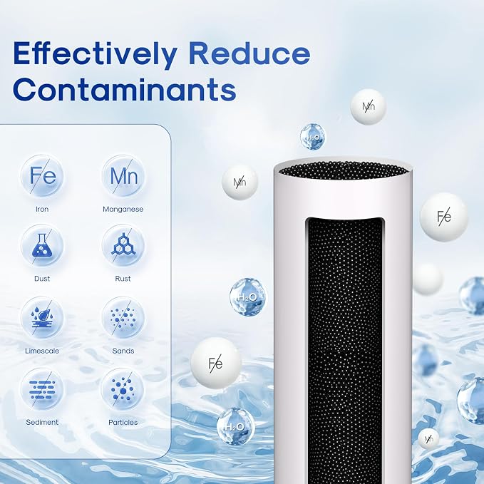 ICEPURE 5 Micron 20" x 4.5" RFN20BB Whole House Iron & Manganese Reduce Water - Image 2