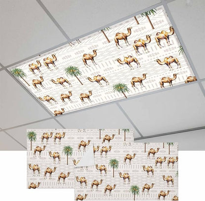 Fluorescent Light Covers for Ceiling Lights Desert Camel Magnetic Light Filters by Home+L6