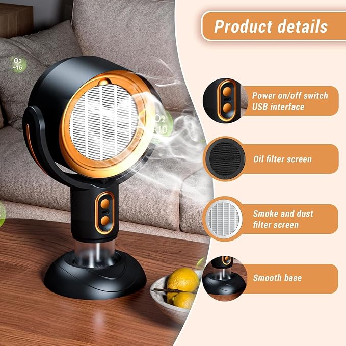 Smoke Buddy – Smoke Purifier for Smoking Indoors, Portable Rechargeable Smoke - Image 6