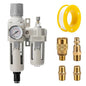 Air Pressure Regulator with Pressure Gauge, Water Separator by LNCHKA