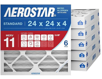 Aerostar 24x24x4 MERV 11 by AirFiltersDelivered