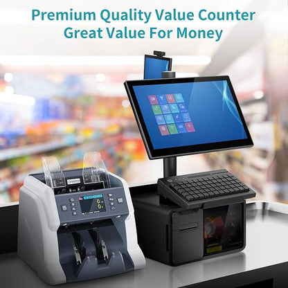 RIBAO BC-40 Mixed Denomination Money Counter Machine, Value Counting, Bill - Image 6