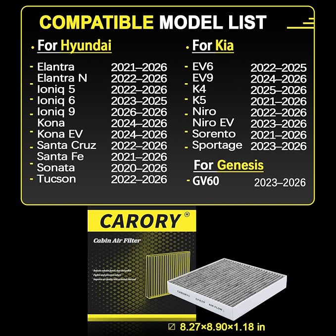 Cabin Air Filter w/Activated Carbon - Image 2