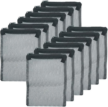 12 Pcs Reusable Zipper Filter Media Bags by WelcometotheTEXNINC
