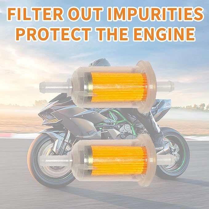 2 Pcs Motorcycle Fuel Filter, High Flow Inline Diesel Gasoline Fuel Filter - Image 4