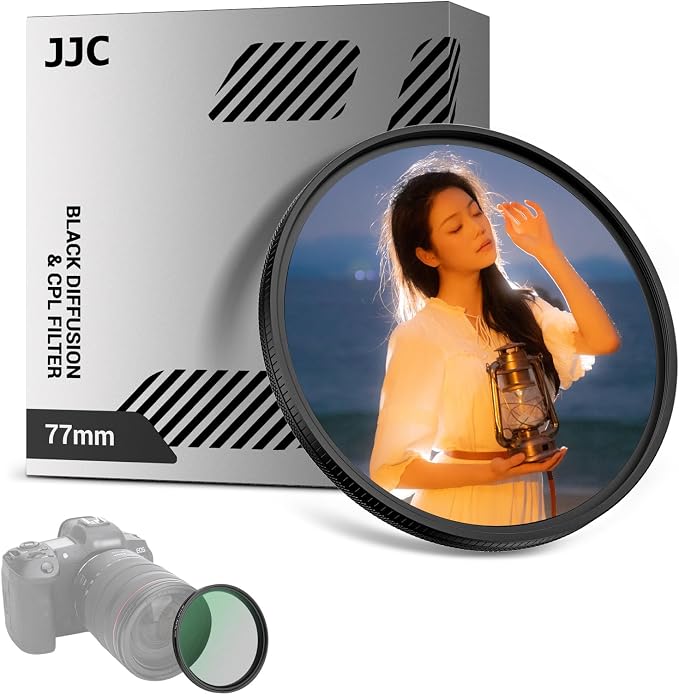 77mm Black Diffusion 1/4 & Reflectivity CPL 2 in-1 Filter by JJC