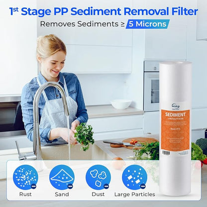 iSpring F3 NSF Certified 6-Month Prefilter Replacement Water Filter Cartridge - Image 3