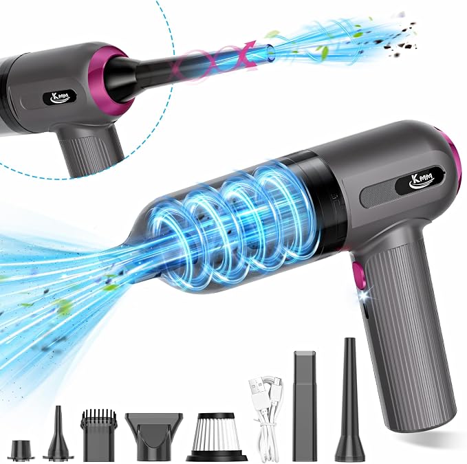 KMM Handheld Car Vacuum Cleaner, 4 in 1 Vacuum Cleaner 16000Pa Air Duster by KMM