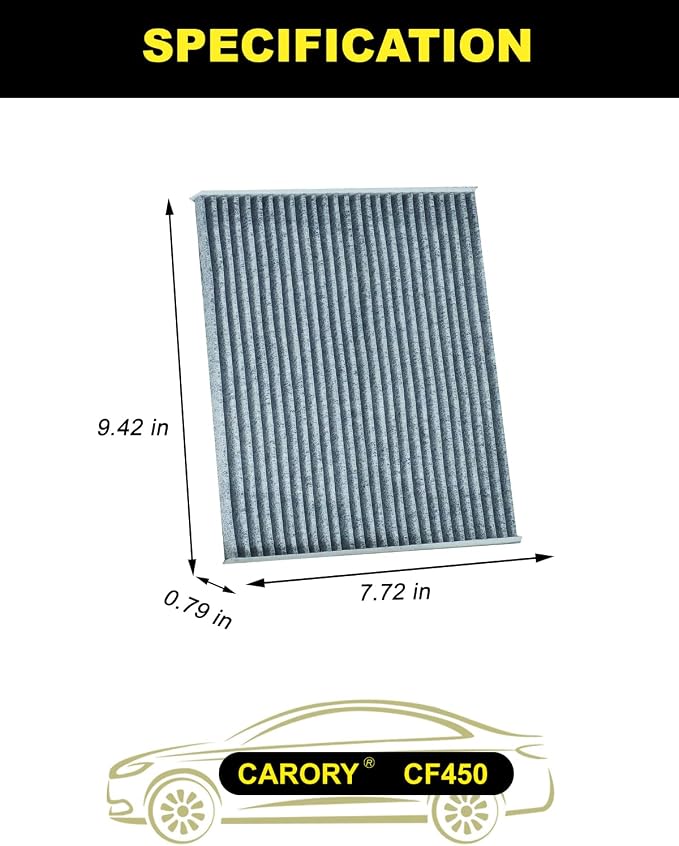 Cabin Air Filter for Jeep Wrangler 2018-2025 & Gladiator 2020-2025, Activated - Image 2