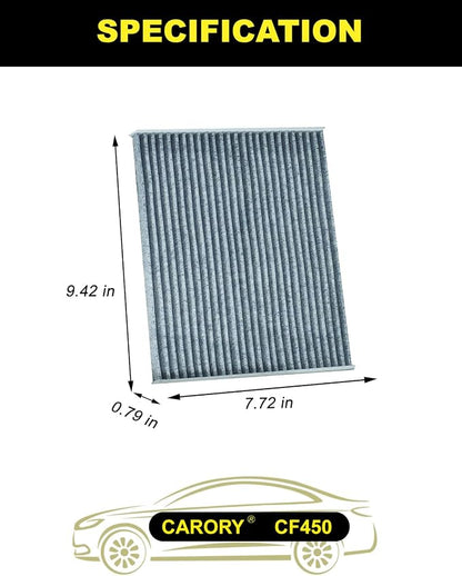 Cabin Air Filter for Jeep Wrangler 2018-2025 & Gladiator 2020-2025, Activated - Image 2