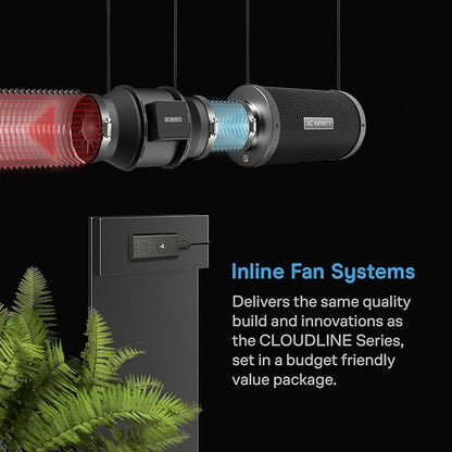 AC Infinity Air Filtration Kit 4”, CLOUDLINE LITE Inline Fan and Carbon Filter - Image 2