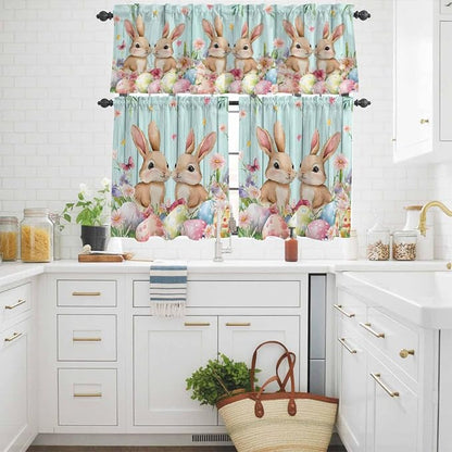 Easter Kitchen Curtains Set 3 Piece - Image 3