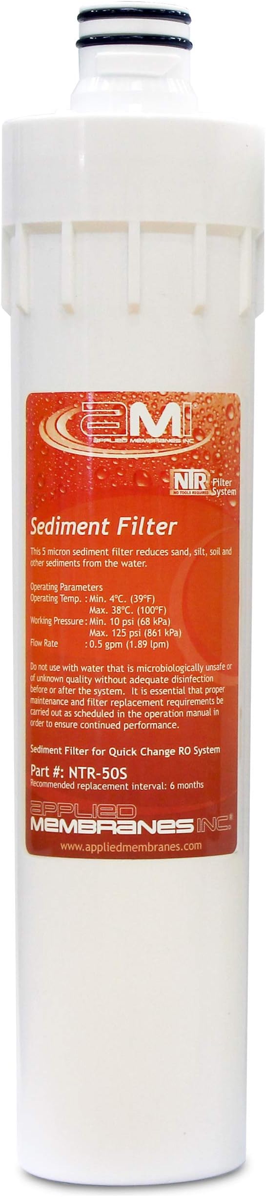 Sediment Filter for Applied Membranes NTR RO System | NTR-50S Replacement Water by AppliedMembranesInc