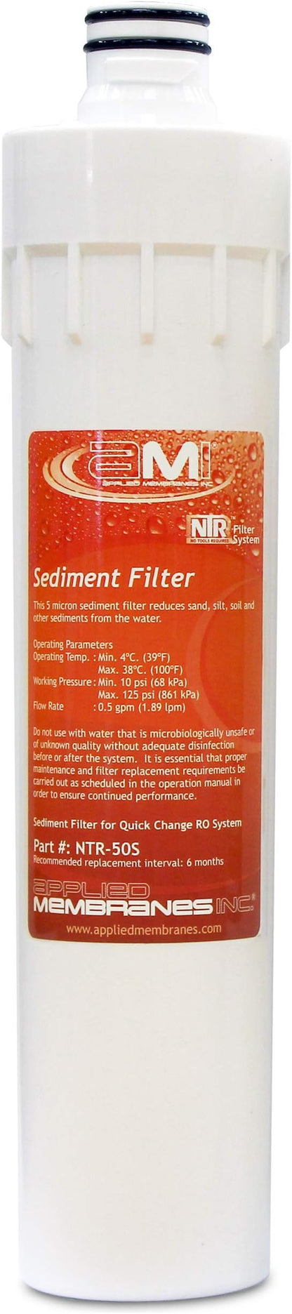 Sediment Filter for Applied Membranes NTR RO System | NTR-50S Replacement Water by AppliedMembranesInc