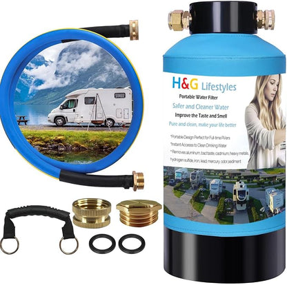 H&G lifestyles ‎RV Water Filter System, KDF GAC Carbon Water Filter by HGLifestyles