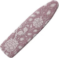 ZCFYGDX Ironing Board Cover,Scorch-Resistant Standard Nose Pocket, Elastic Edges,Iron Decor Covers St&ard Size-2XL,Nylon Buckle Straps Hook & Loop Fastener Strap,Home Decor Pink Floral Print
