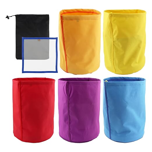 5 Pack 5 Gallon Filter Bags, 25-220 Micron Oxford Cloth All-Mesh Filter Bags - Image 3
