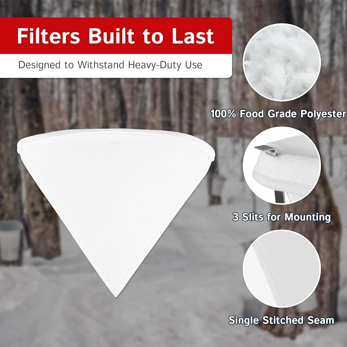 The Felt Store Synthetic Maple Syrup Filter Cone – Reusable Heavy-Duty - Image 2