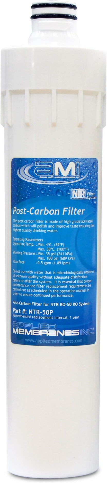 Carbon Polishing Filter for Applied Membranes NTR RO System | NTR-50P by AppliedMembranesInc