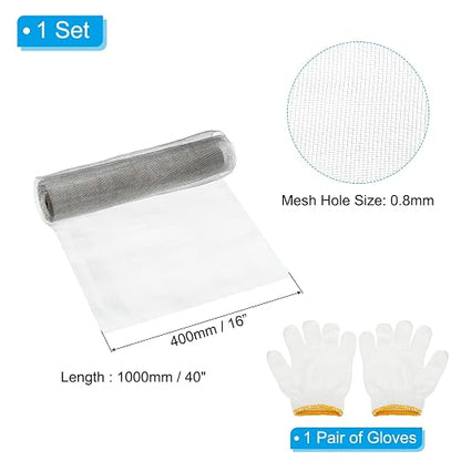 PATIKIL 40" L x 16" W Woven Wire Mesh, 24 Mesh 304 Stainless Steel Air Vent - Image 2