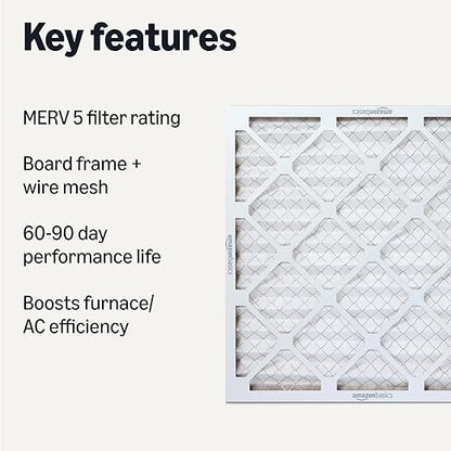 Amazon Basics Merv 5 AC Furnace Air Filter 20x20x1 inches - Image 2