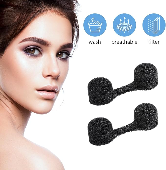 100 Pieces Nose Plug Filter Disposable Nose Dust Filters Bulk Sponge Nostril - Image 4