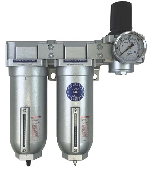 1/2" NPT Industrial Moisture Removing Particulate Filter Water Separator and Oil - Image 3