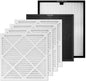 Air Scrubber Replacement Filter Set, HEPA 550/Activated Carbon/MERV-13 Filter by WEWEAL