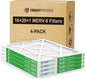 16x20x1 Air Filter 4 Pack, Durable MERV 8 Pleated Home HVAC AC Furnace Filters by TrightFilters