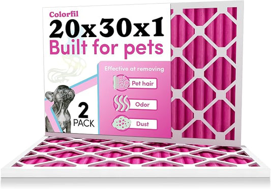 Colorfil 20x30x1 Air Filter | Made in the USA | Color Changing | Remove Cat and by ColorfilAirFilters