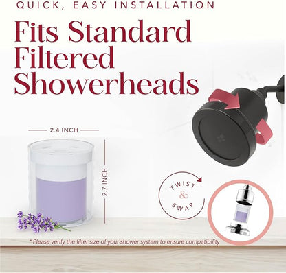 Vitamin C Shower Filter Replacement Cartridge + Shower Steamers Aromatherapy - Image 7