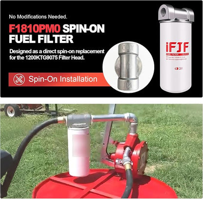 iFJF F1810PM0 Fuel Filter Element Spin-on Particulate Replacement - Image 7