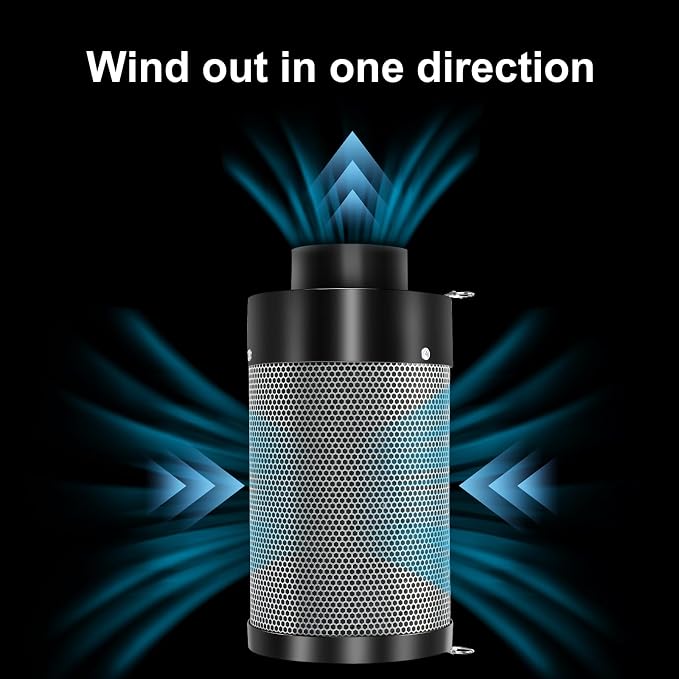 Atour 4'' Air Filtration Kit – 12-Speed Control, Quiet 14cm Fan & Carbon - Image 3