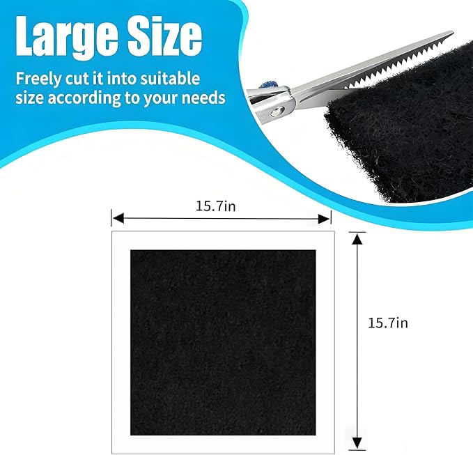 Paint Spray Booth Exhaust Filter Pad, Activated Carbon Ventilation Cotton - Image 4