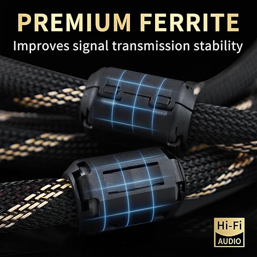 10 AWG 2Pack Audiophile Speaker Cable – Speaker Wire with Banana Plugs,4N OFC Core,Nylon Braid,Audio Wire,Compatible with Amplifier,Speakers,AV Receiver& Home Theater(9.84ft/3m)