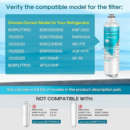 ICEPURE Alkaline BORPLFTR50 Refrigerator Water Filter Replacement - Image 2