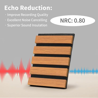 Wood Slat Wall Panel, 3D Soundproof Wall Panels, Large Acoustic Panels - Image 3